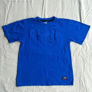 Pony Boys Blue Raised‎ Chest Logo Short Sleeve Cotton T-Shirt Medium 10/12